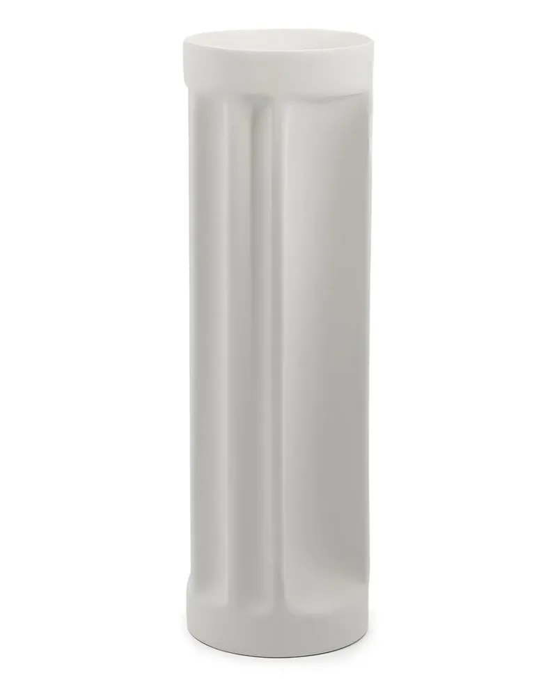 Danese Bambu Keramikvase (11cm x 32cm) - Weiß Weiß