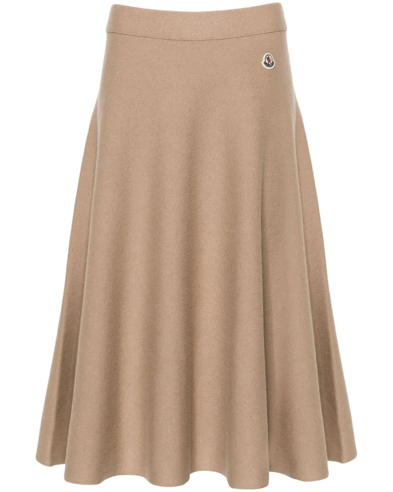 Moncler Rock mit Logo-Patch - Nude Nude