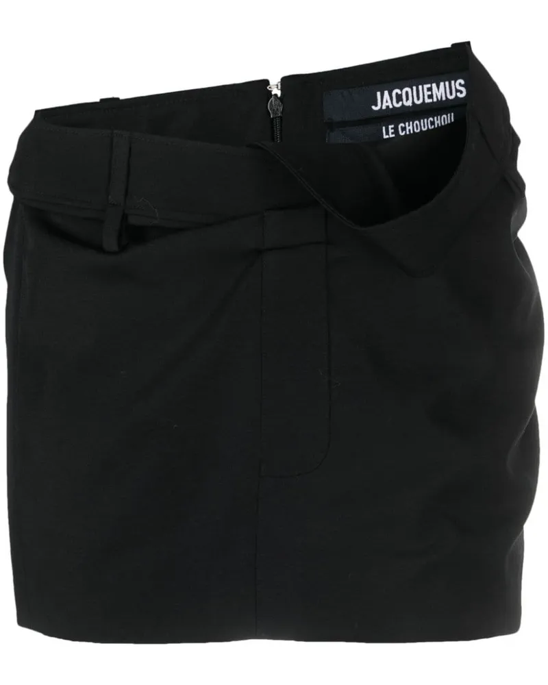 Jacquemus La Mini Jupe Bahia Minirock Schwarz