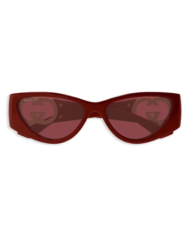 Gucci Sonnenbrille mit Cat-Eye-Gestell - Rot Rot