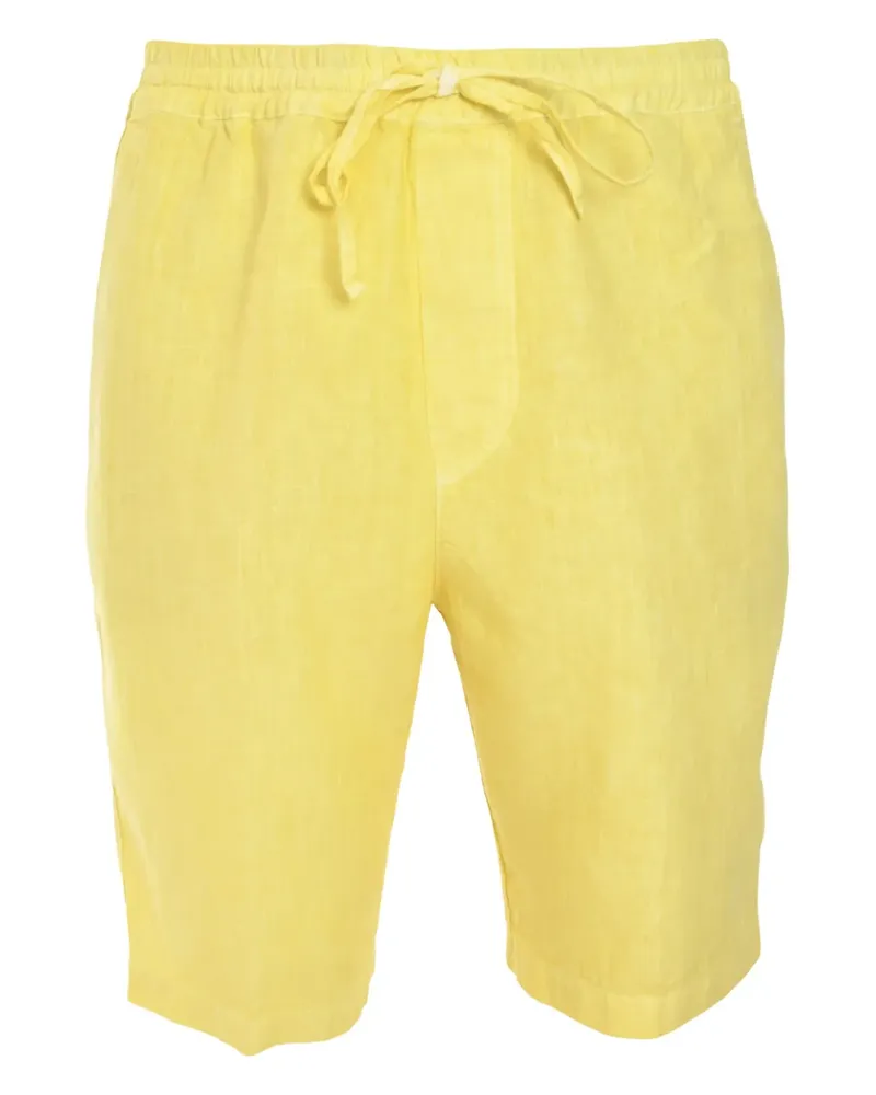 120% Lino Bermudas aus Leinen - Gelb Gelb