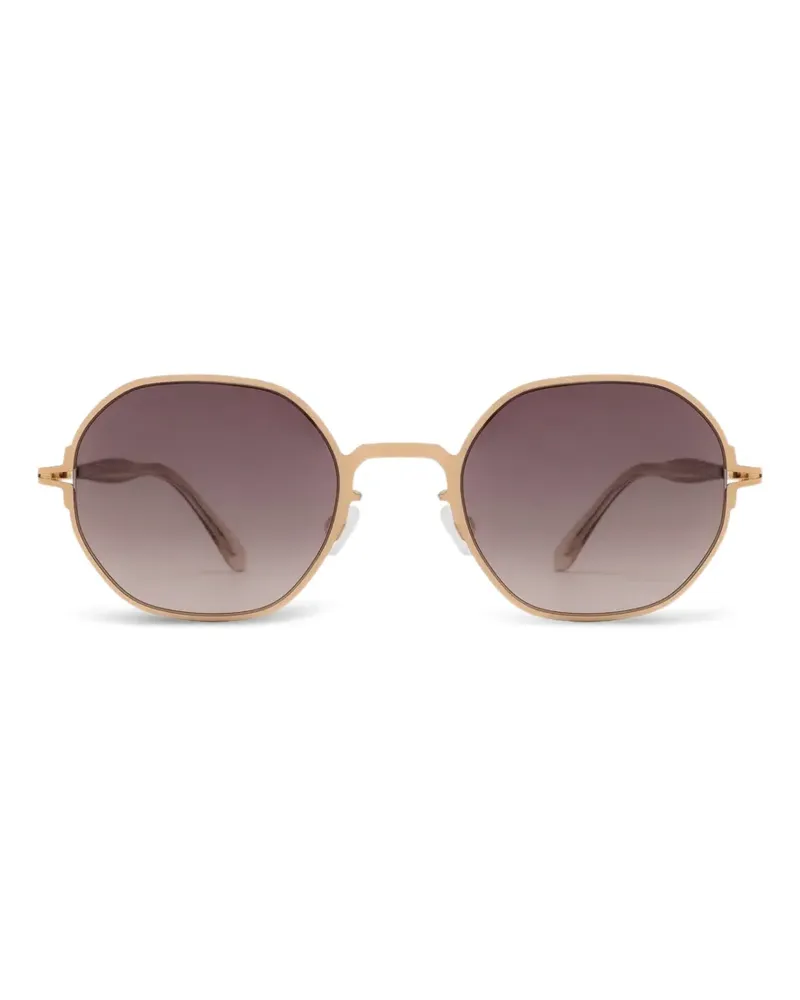 Mykita Santana Sonnenbrille mit ovalem Gestell - Gold Gold