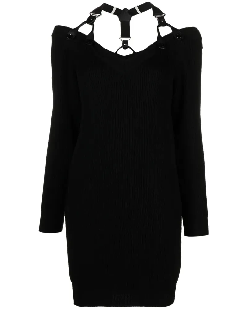 Moschino Gestricktes Kleid - Schwarz Schwarz