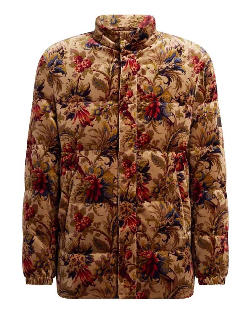 Etro Samt-Jacke mit Print - Nude Nude