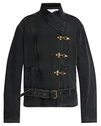 Isabel Marant Celie Jeansjacke Schwarz