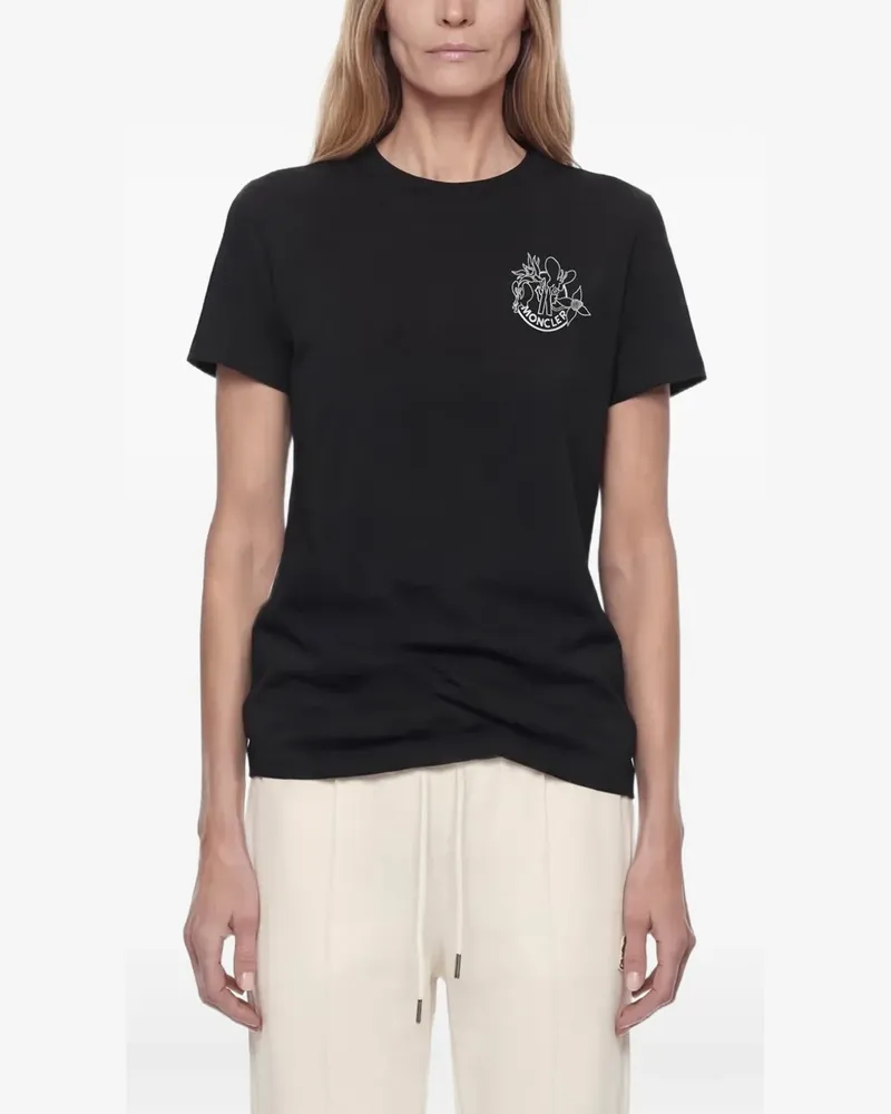 Moncler graphic-logo T-shirt - Schwarz Schwarz