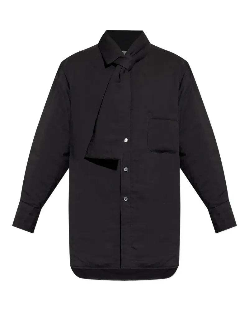 Yohji Yamamoto layered pocket shirt - Schwarz Schwarz