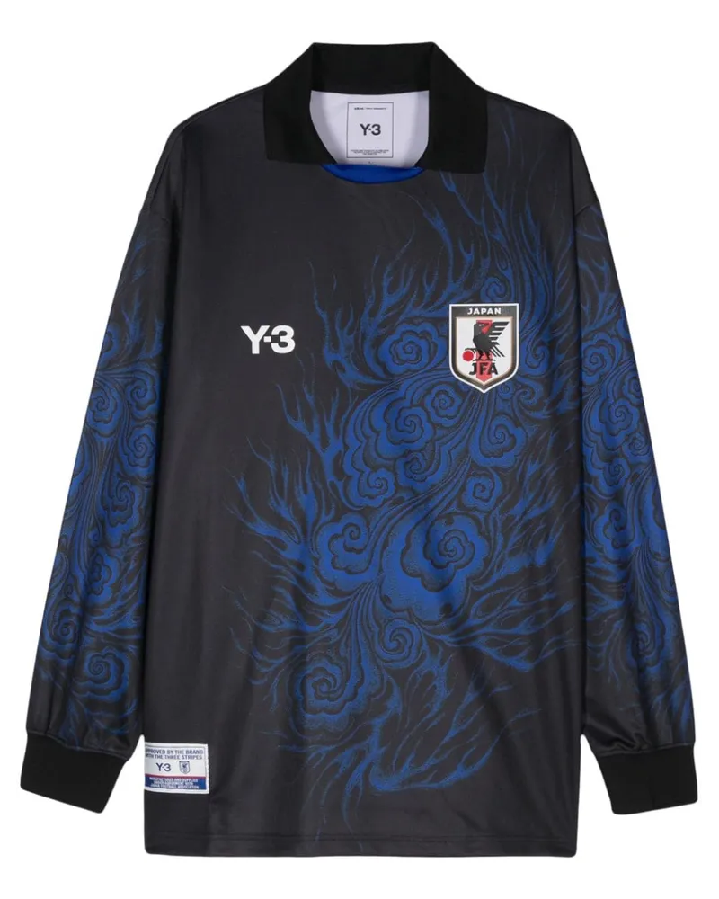 Y-3 x Japanese Football Association T-Shirt Schwarz