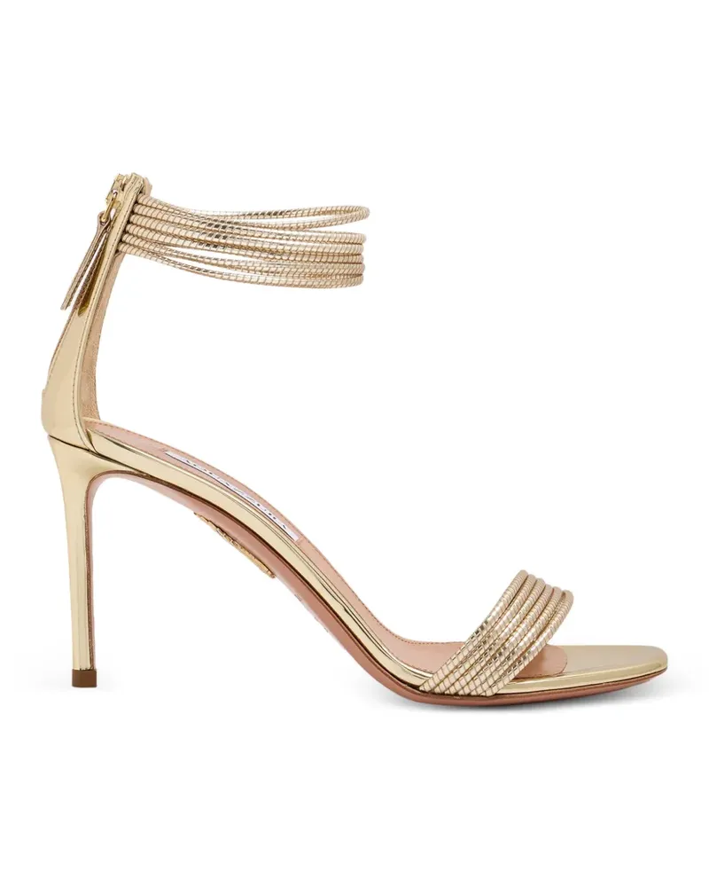 Aquazzura Sway Sandalen mit geflochtenen Riemen - Gold Gold