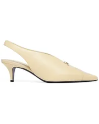 Courrèges Slingback-Pumps mit Logo Nude