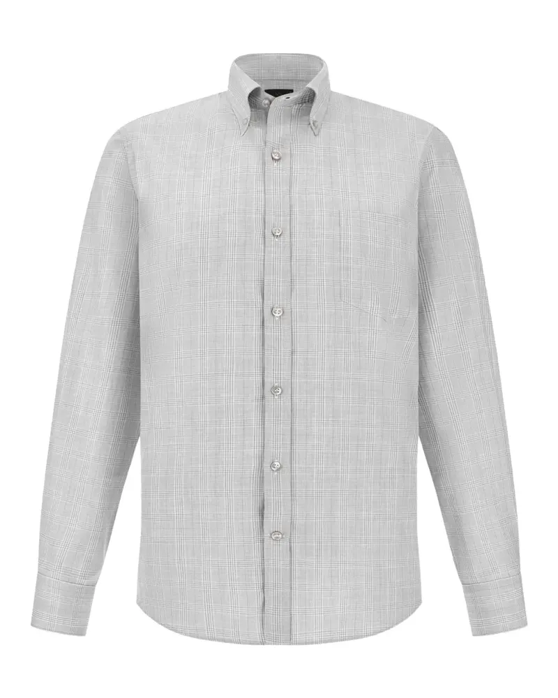 Paul & Shark Hemd aus Baumwoll-Twill - Grau Grau