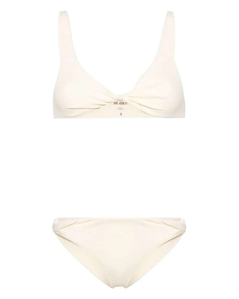 ATTICO Gerippter Bikini - Nude Nude