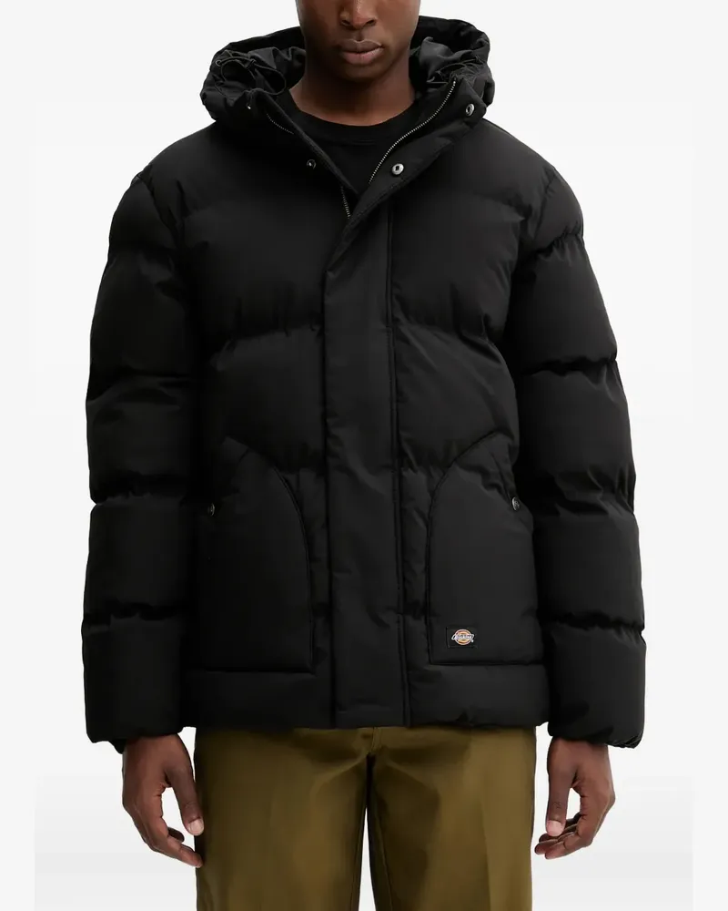 Dickies Wattierte Jacke mit Kapuzenausschnitt - Schwarz Schwarz