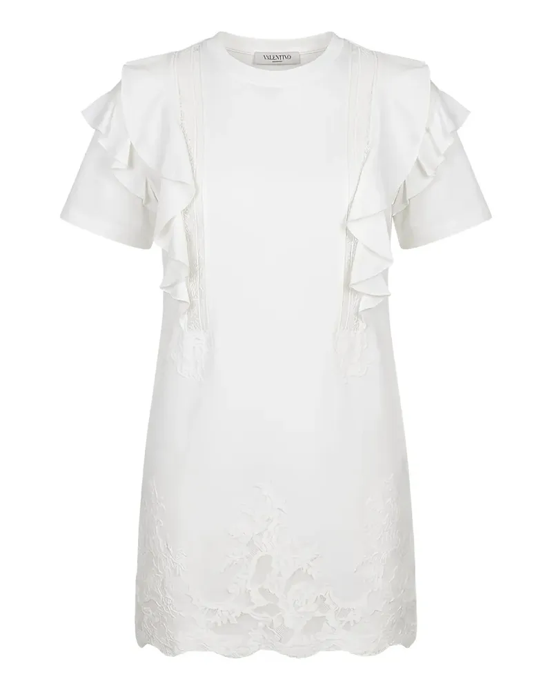 Valentino Garavani Kurzärmeliges Minikleid - Weiß Weiß