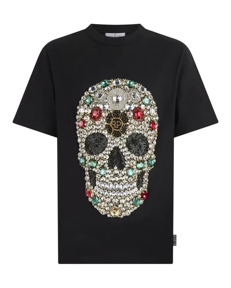 Philipp Plein T-Shirt mit rundem Ausschnitt - Schwarz Schwarz
