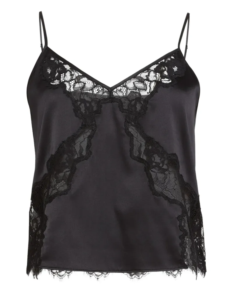 Fleur Du Mal Juliet lace top - Schwarz Schwarz