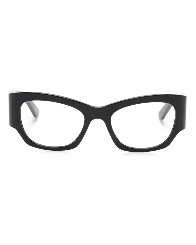 Balenciaga Cat-Eye-Brille mit Logo-Gravur - Schwarz Schwarz