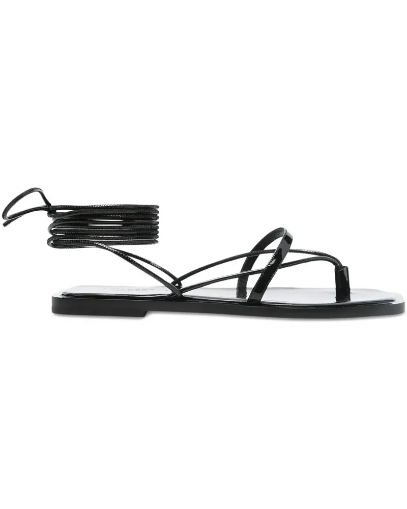 Philosophy Di Lorenzo Serafini Sandalen in Lackoptik - Schwarz Schwarz