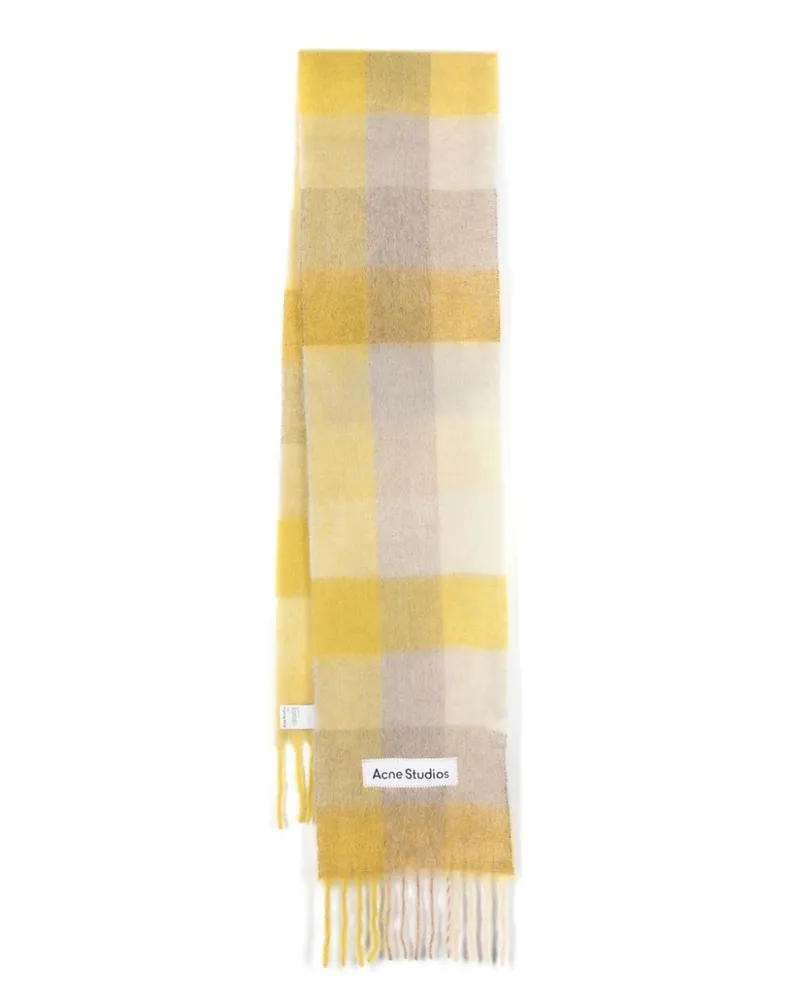 Acne Studios Karierter Schal - Nude Nude