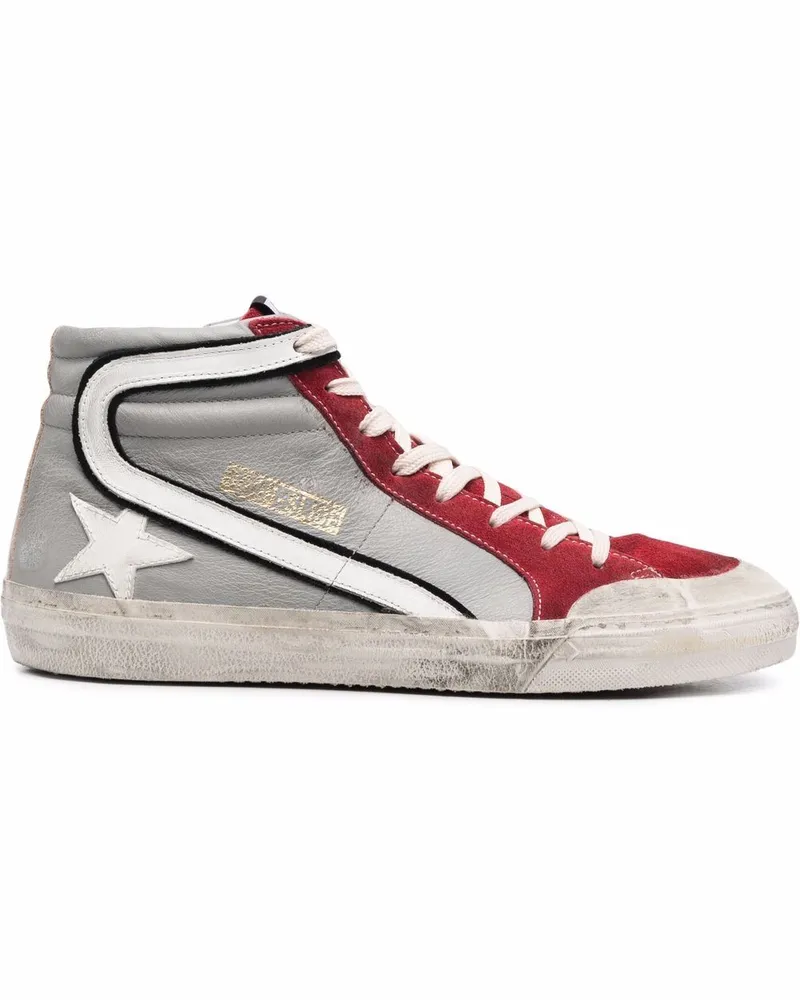 Golden Goose Slide High-Top-Sneakers - Grau Grau