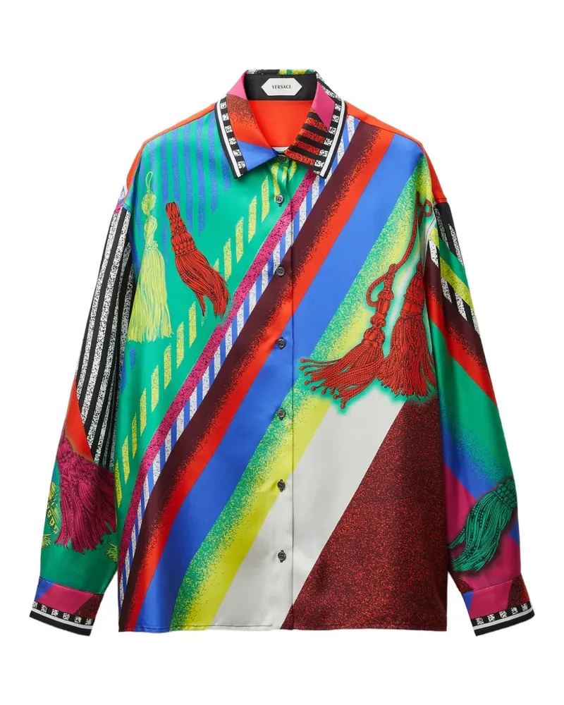 Versace Hemd mit Print - Rot Rot