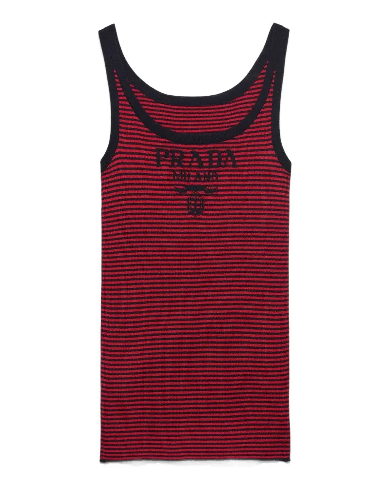 Prada silk tank top - Rot Rot