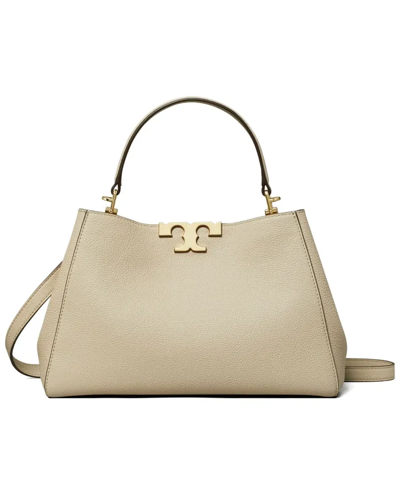 Tory Burch double-T logo satchel - Nude Nude