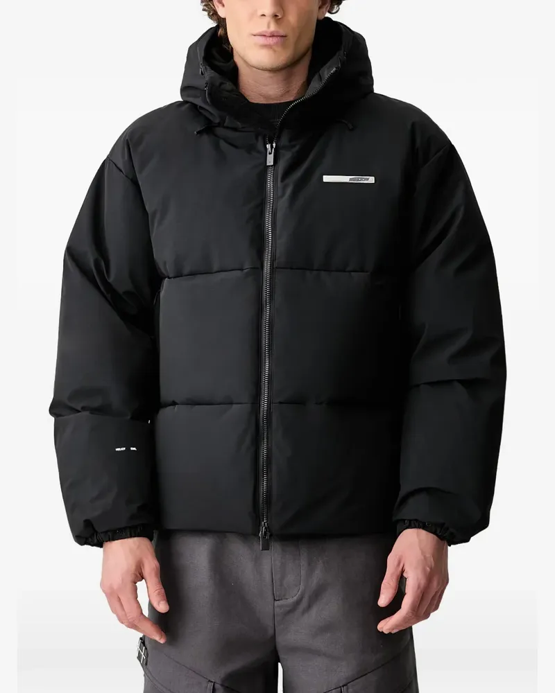 Heliot Emil Velum hooded puffer jacket - Schwarz Schwarz