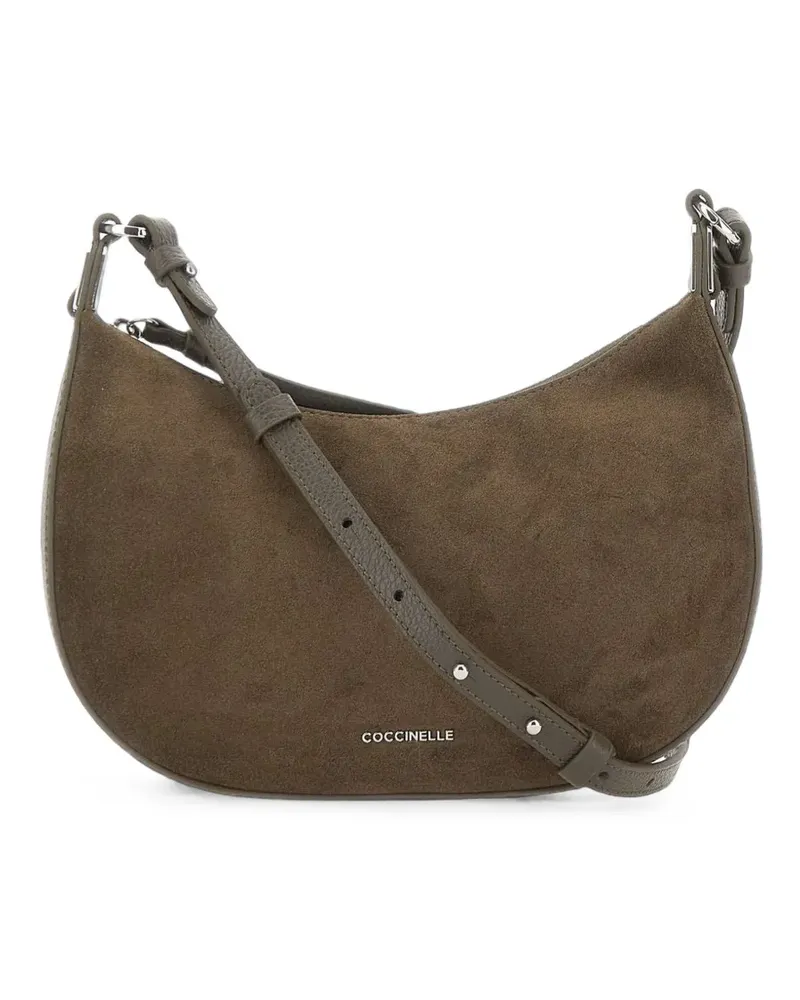 Coccinelle Fujiko suede-finish shoulder bag - Grün Grün