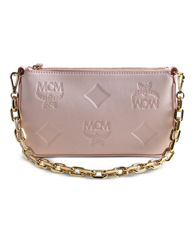 MCM Aren Schultertasche - Rosa Rosa