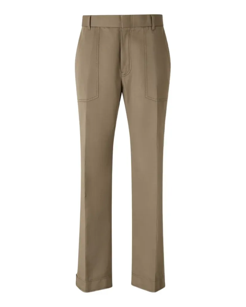 Brioni Melbourne patch pocket trousers - Nude Nude