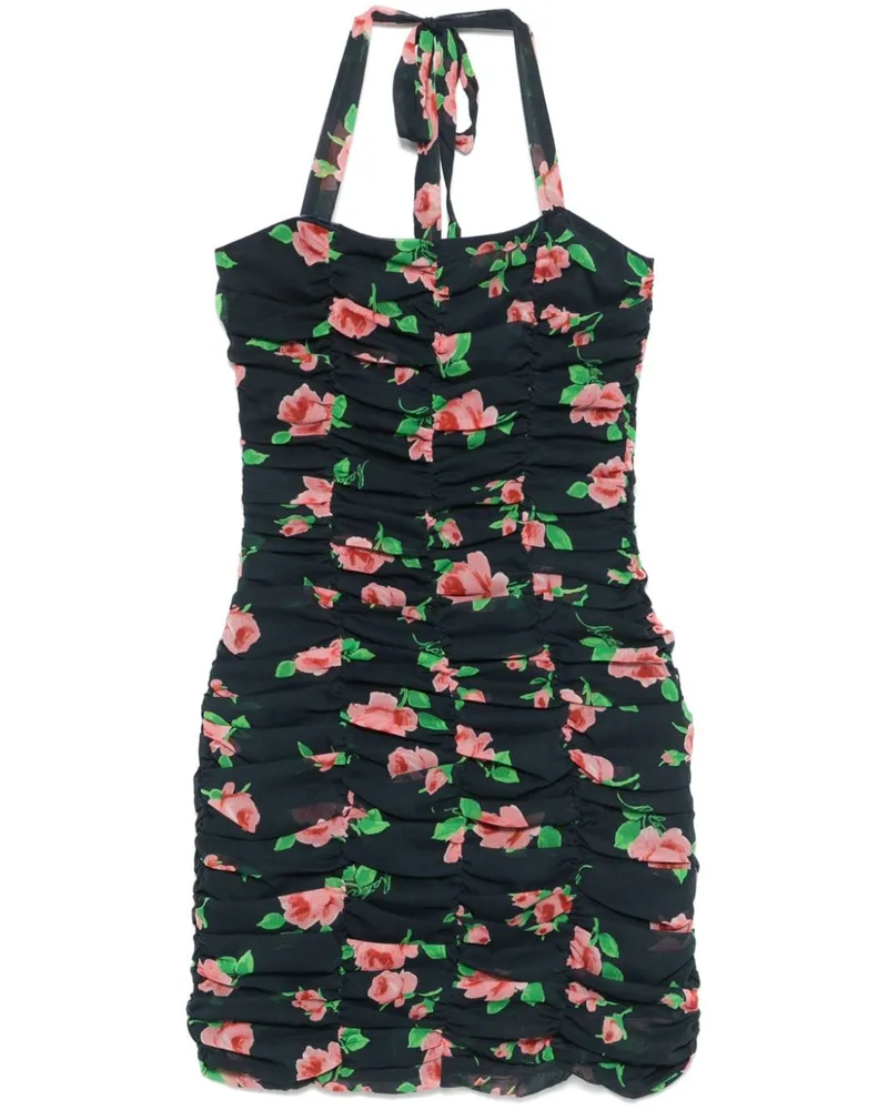 ROTATE Birger Christensen Minikleid aus Chiffon - Blau Blau