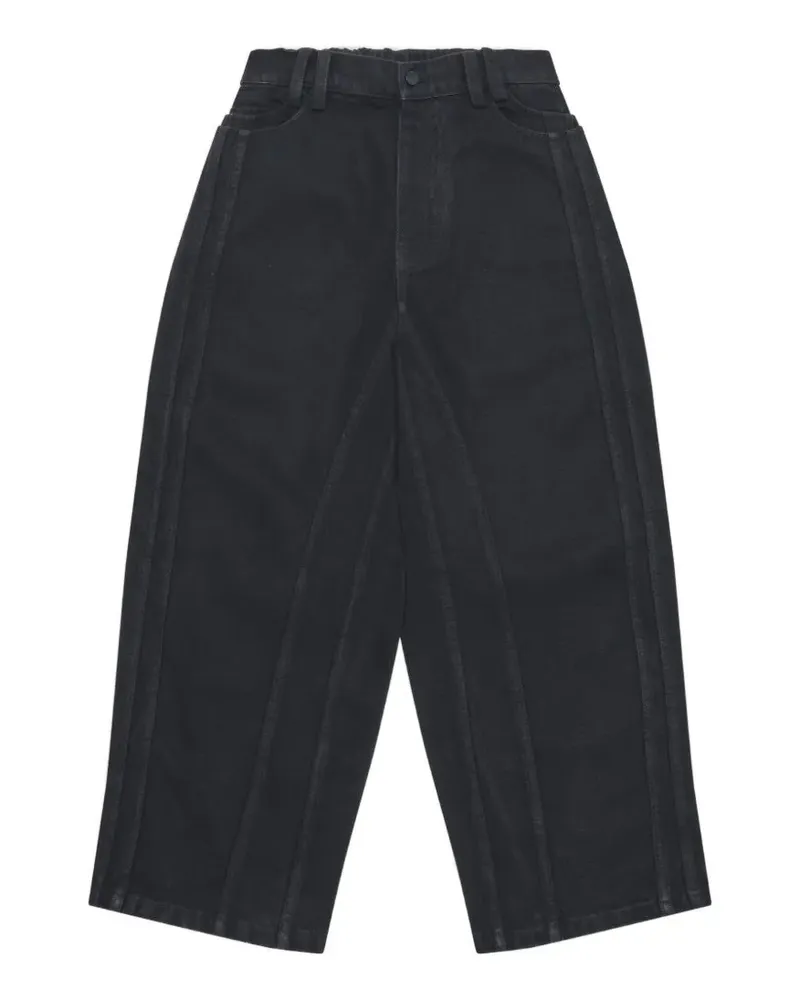 Melitta Baumeister panelled elasticated-waist jeans - Schwarz Schwarz