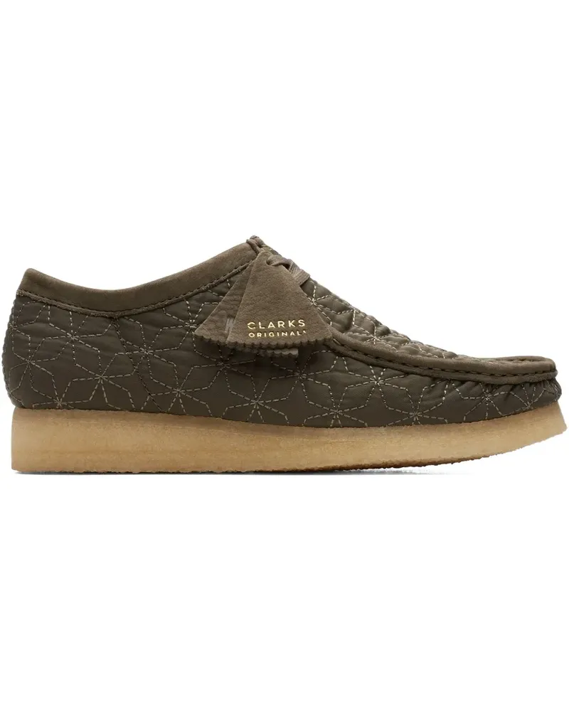 Clarks Wallabee Olive Combination Stiefel - Grün Grün