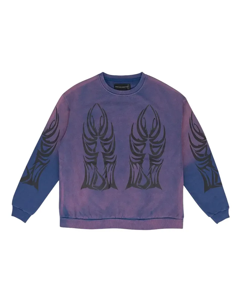 WHO DECIDES WAR War Winged Logo sweatshirt - Violett Violett