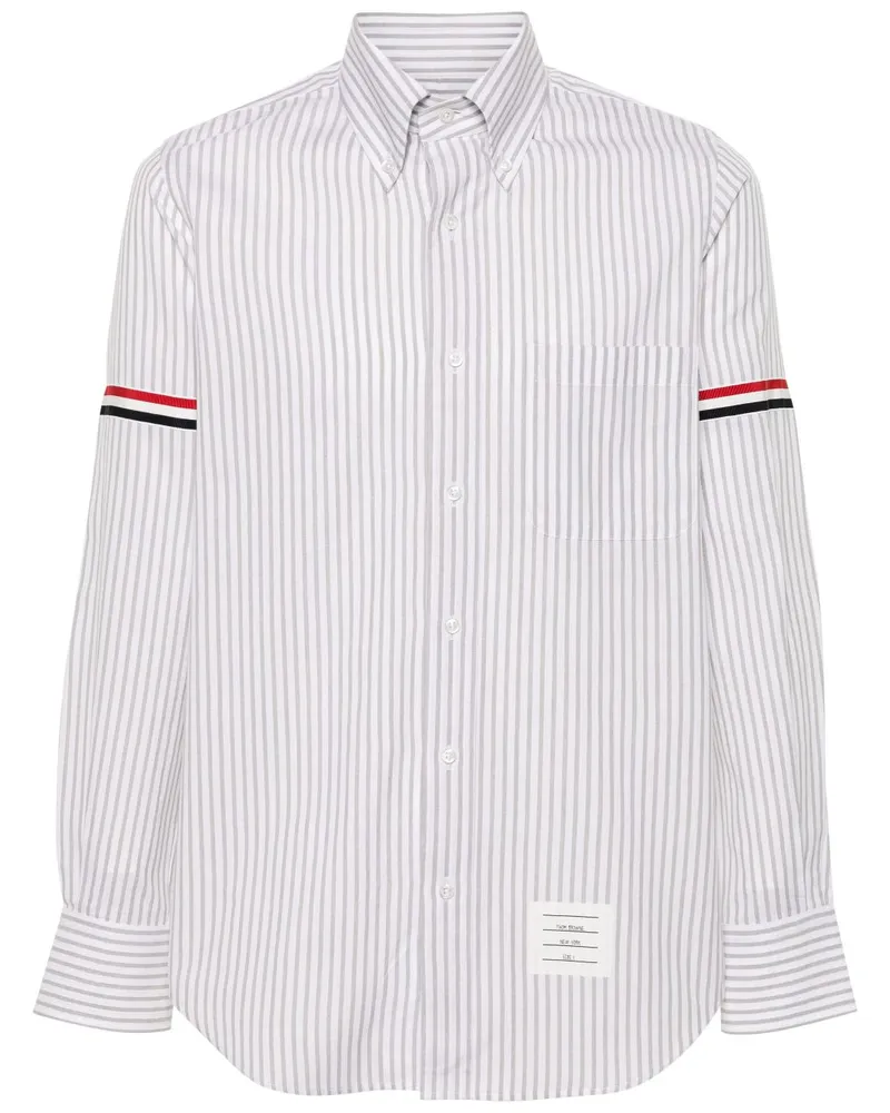 Thom Browne Hemd mit RWB-Streifen - Weiß Weiß