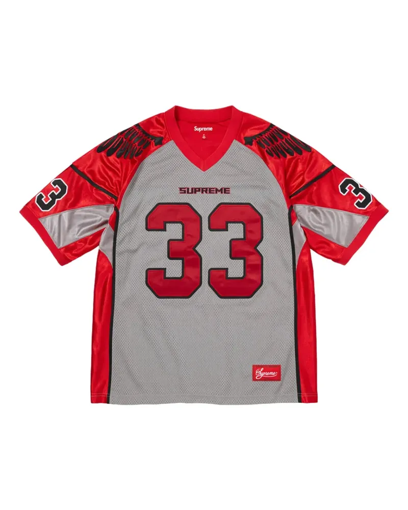 Supreme Being Wings Football T-Shirt - Grau Grau