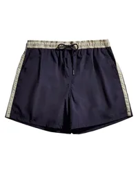 Fay Badeshorts mit Streifen Blau