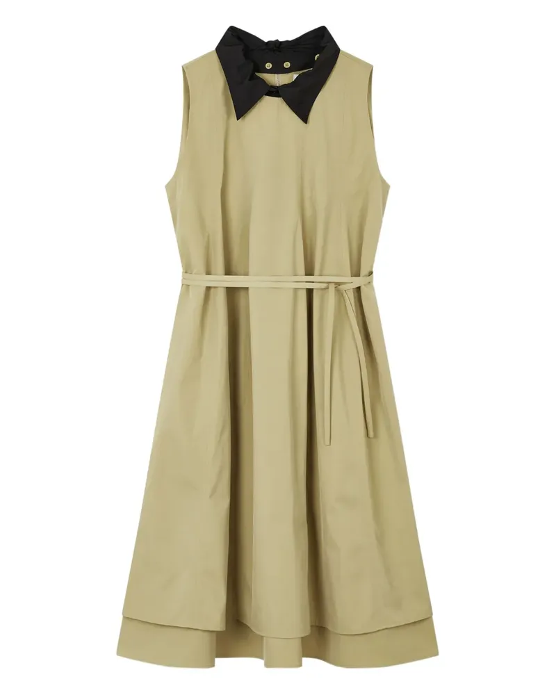 STUDIO TOMBOY Kleid mit Kontrastkragen - Braun Braun