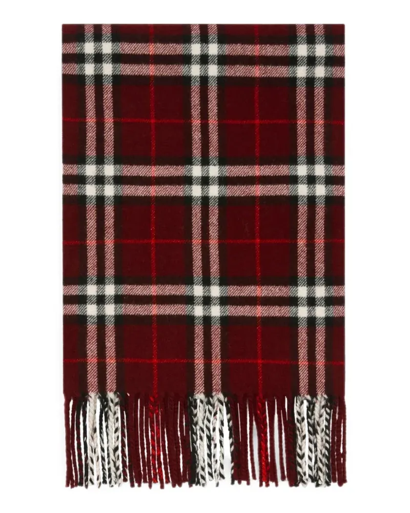 Burberry Sparkle Check cashmere scarf - Rot Rot