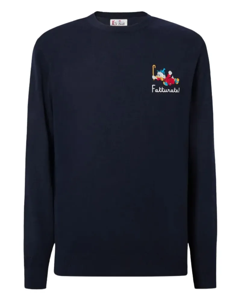 MC2 Saint Barth Pullover mit Stickerei - Blau Blau