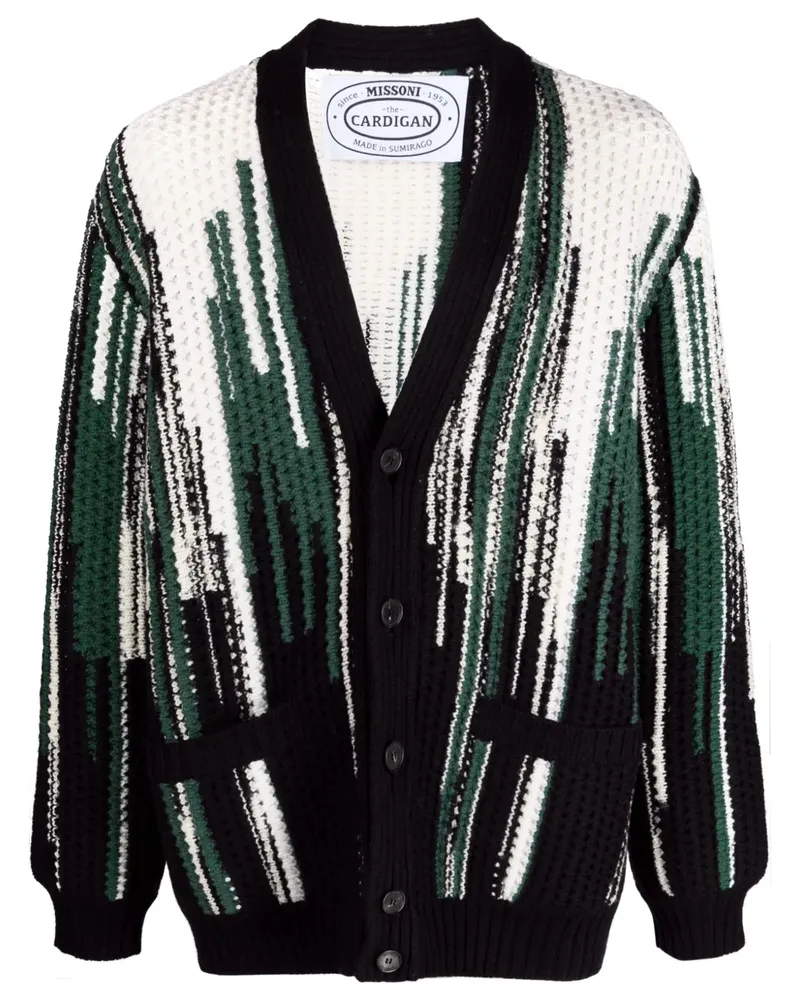 Missoni Cardigan mit grafischem Print - Schwarz Schwarz
