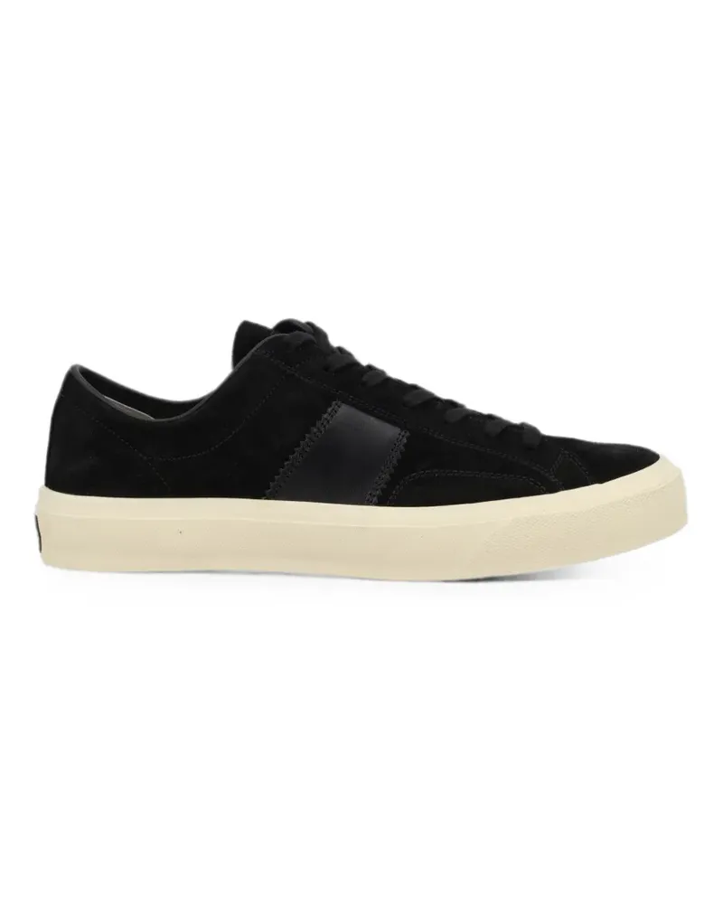 Tom Ford suede leather-panel sneakers - Schwarz Schwarz