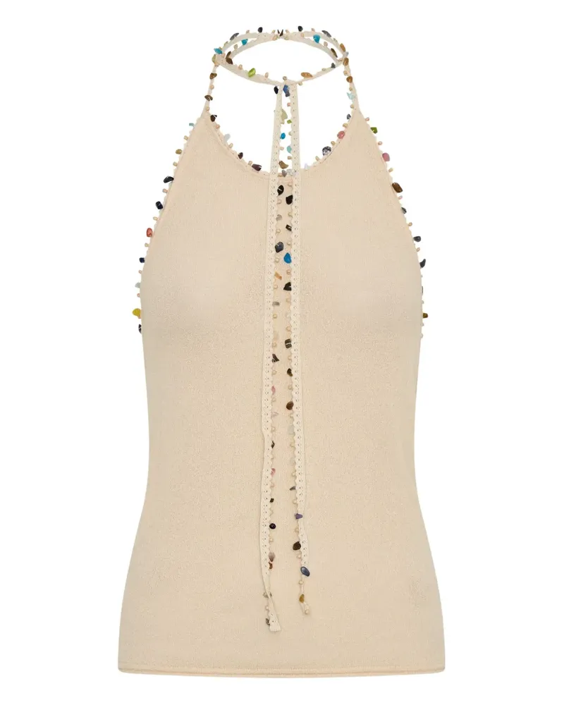 Christopher Esber Beach Quartz Neckholder-Tanktop - Nude Nude