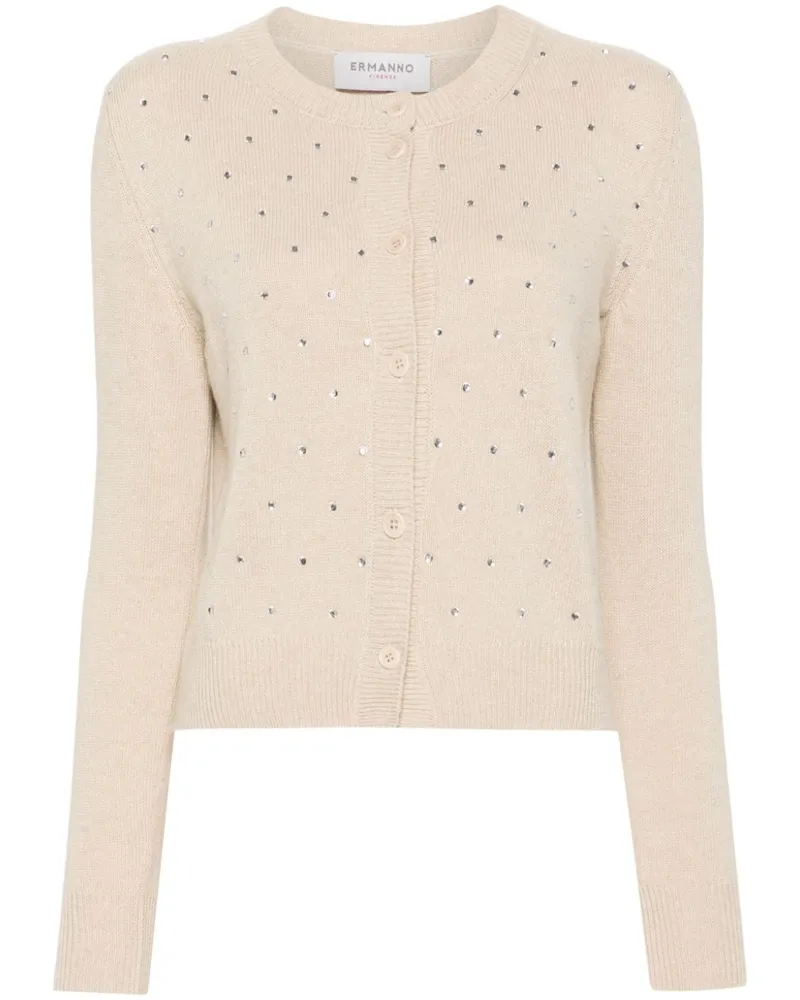 Ermanno Scervino Cardigan mit Strass Nude