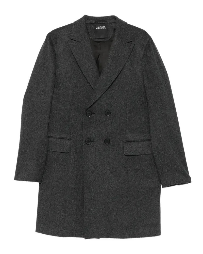 Ermenegildo Zegna double-breasted coat - Grau Grau