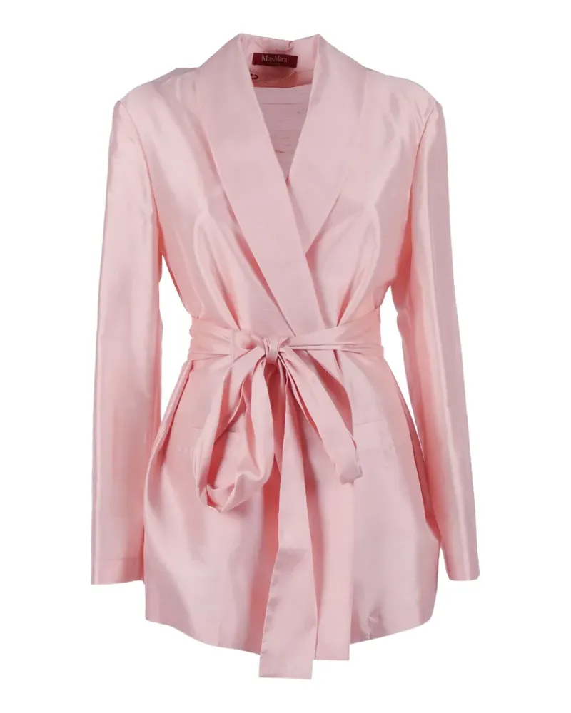 Max Mara Msebiacco tied blazer - Rosa Rosa