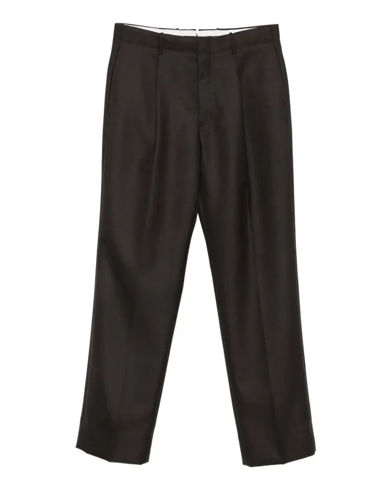 Incotex Straight-Leg-Hose mit Falten - Braun Braun