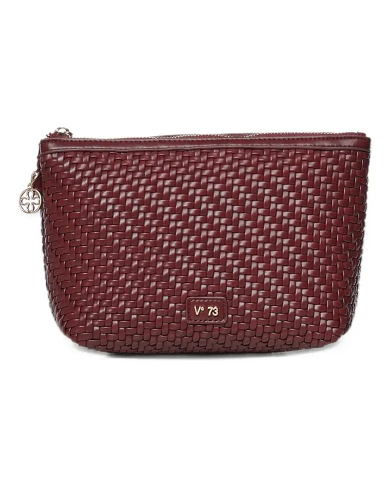 V°73 Zelda woven-effect clutch bag - Rot Rot