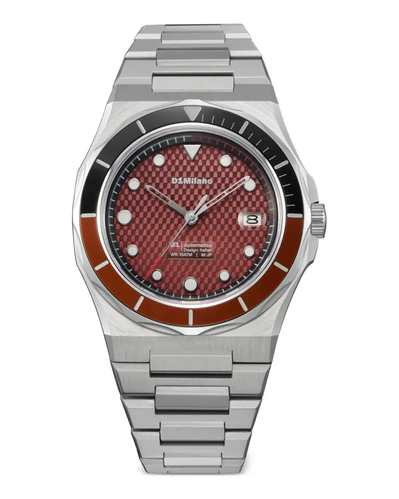 D1 Milano Date-Window Armbanduhr 40mm - Rot Rot